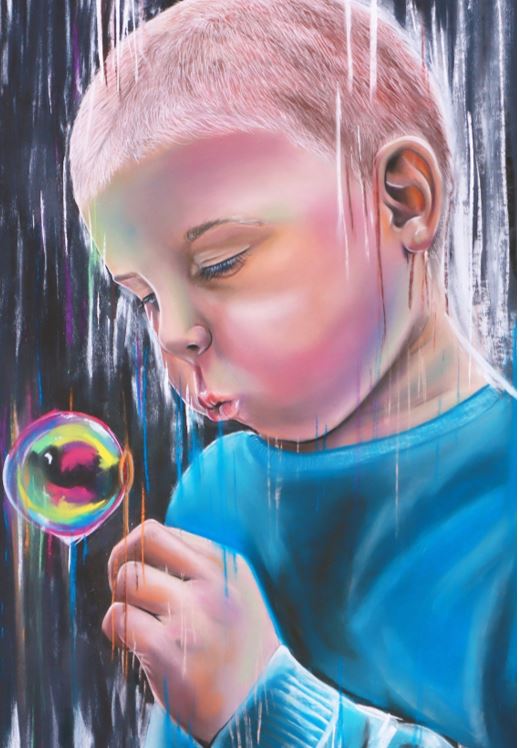 As Simple as a Bubble – Pastel Artwork 2021