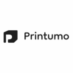 Printumo black and white logo image