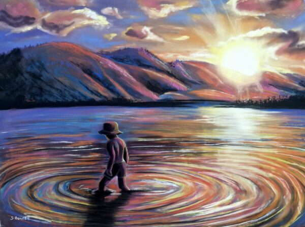 As Day Fades - Original Art Unframed